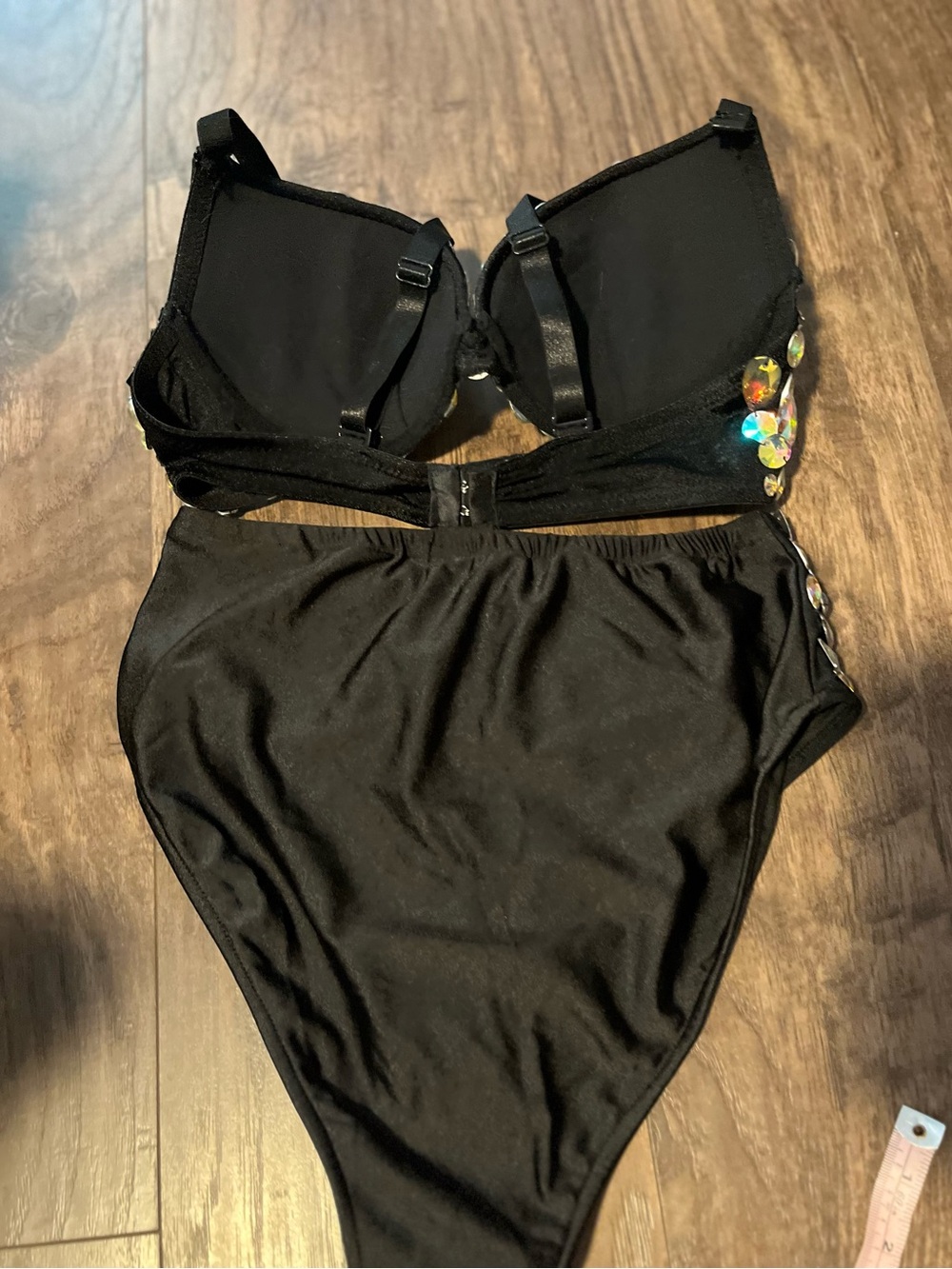 Iridescent Crystal Embellished Bikini Set - Picture 4 of 4
